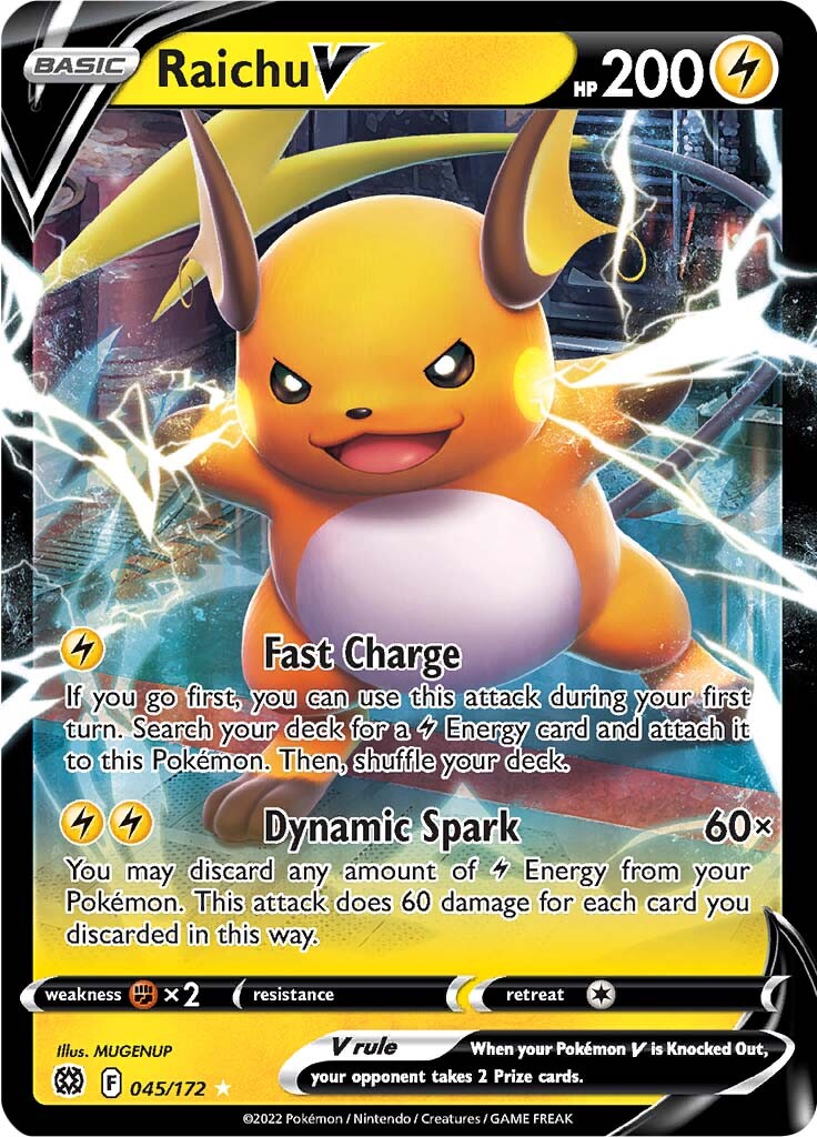 Raichu V (045/172) [Sword & Shield: Brilliant Stars] | Total Play