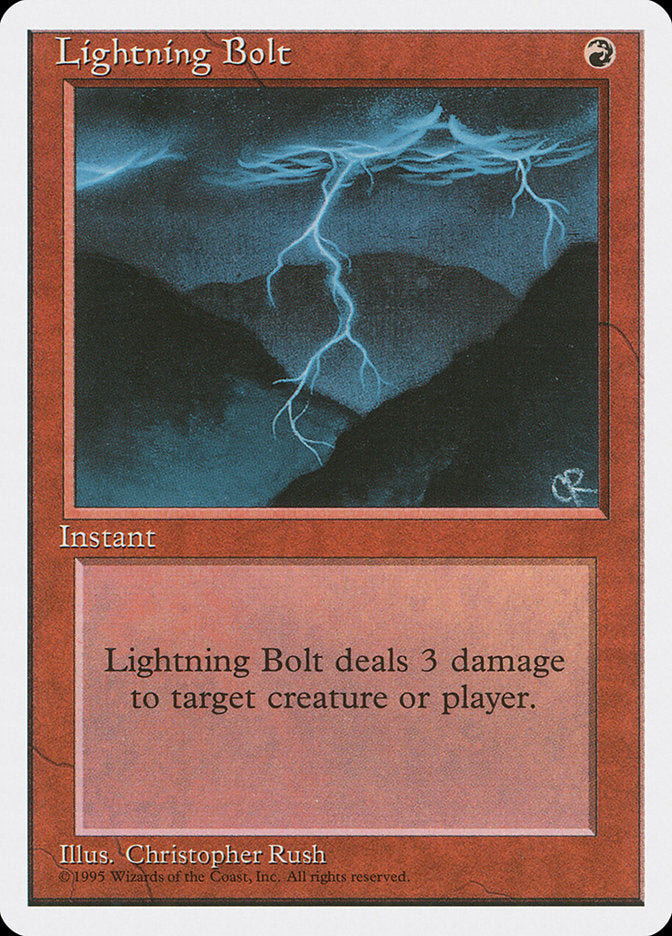 Lightning Bolt [Fourth Edition] | Total Play