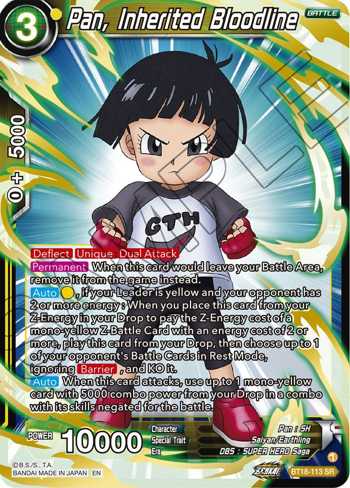 Pan, Inherited Bloodline (BT18-113) [Dawn of the Z-Legends] | Total Play