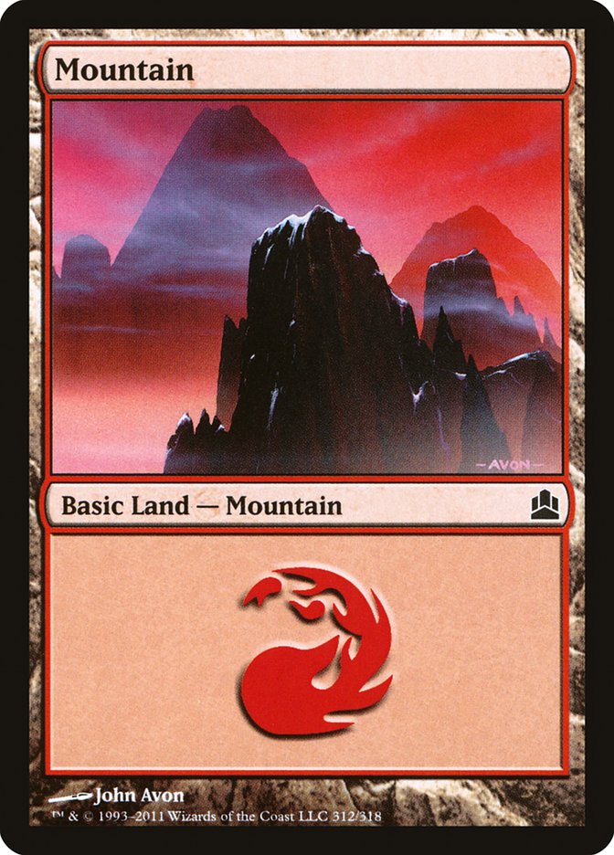 Mountain (312) [Commander 2011] | Total Play