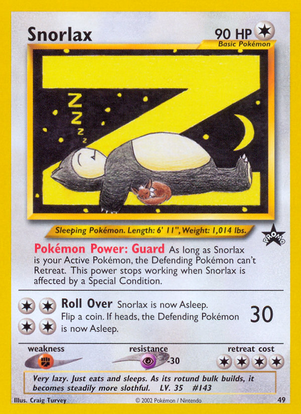 Snorlax (49) [Wizards of the Coast: Black Star Promos] | Total Play