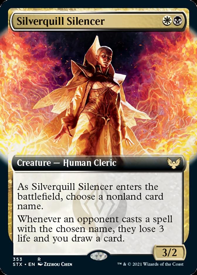 Silverquill Silencer (Extended Art) [Strixhaven: School of Mages] | Total Play