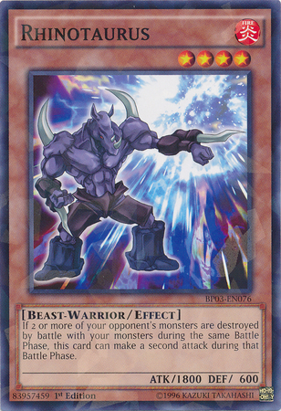 Rhinotaurus [BP03-EN076] Shatterfoil Rare | Total Play