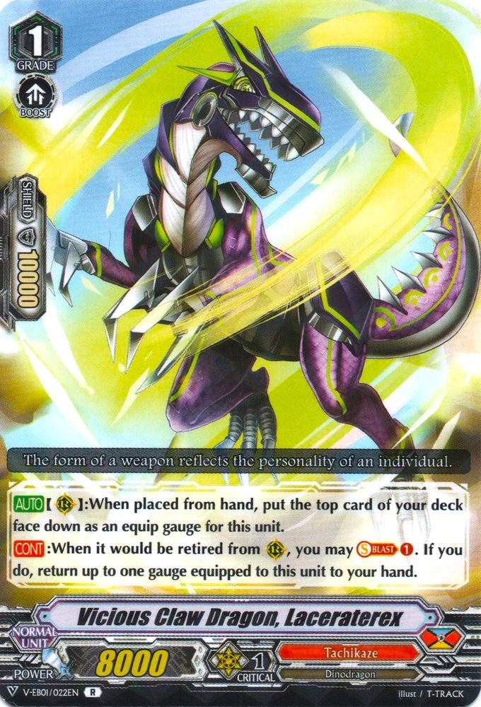 Vicious Claw Dragon, Laceraterex (V-EB01/022EN) [The Destructive Roar] | Total Play