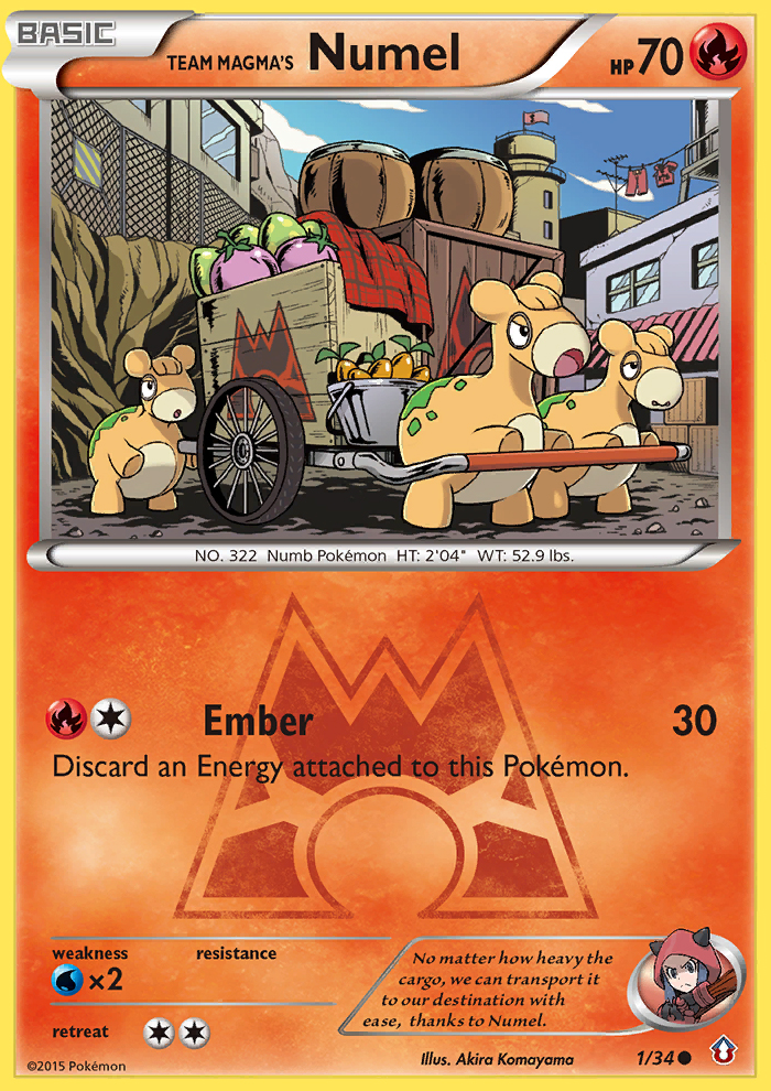 Team Magma's Numel (1/34) [XY: Double Crisis] | Total Play