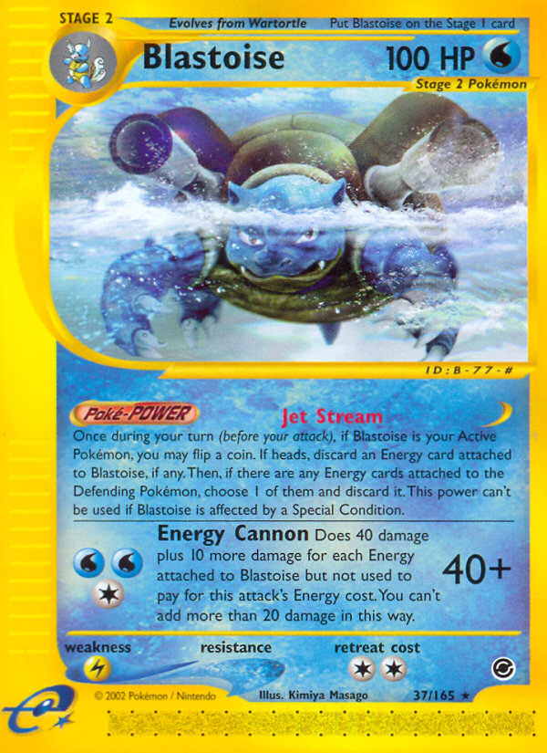 Blastoise (37/165) [Expedition: Base Set] | Total Play