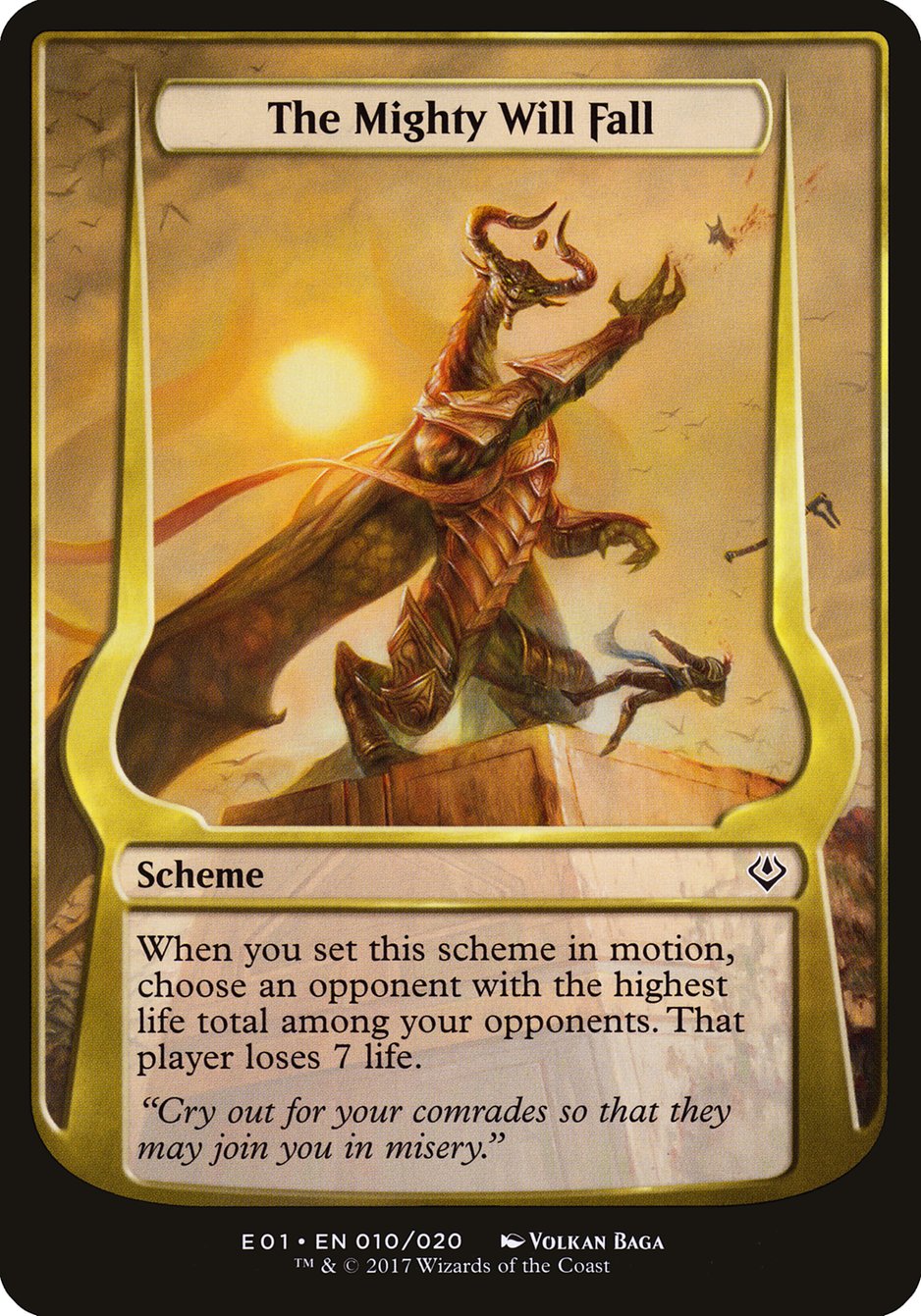 The Mighty Will Fall (Schemes) [Archenemy: Nicol Bolas Schemes] | Total Play