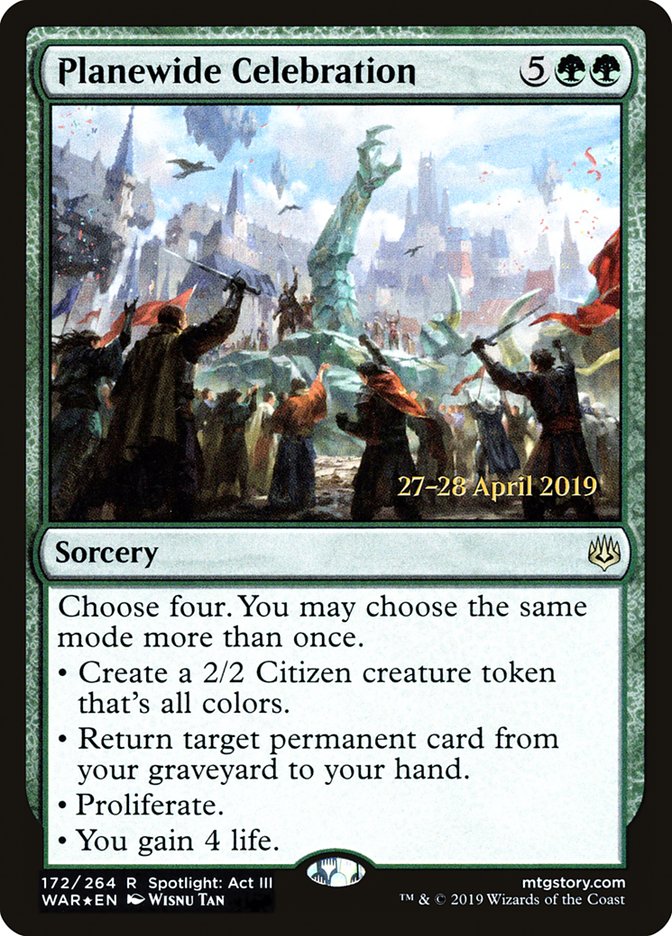 Planewide Celebration [War of the Spark Prerelease Promos] | Total Play