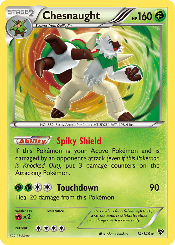 Chesnaught (14/146) [XY: Base Set] | Total Play