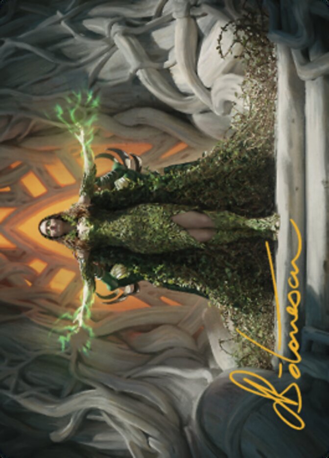 Titania, Voice of Gaea Art Card (Gold-Stamped Signature) [The Brothers' War Art Series] | Total Play