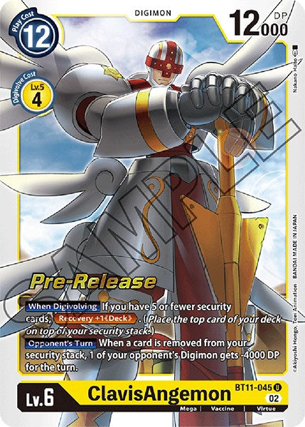 ClavisAngemon [BT11-045] [Dimensional Phase Pre-Release Promos] | Total Play