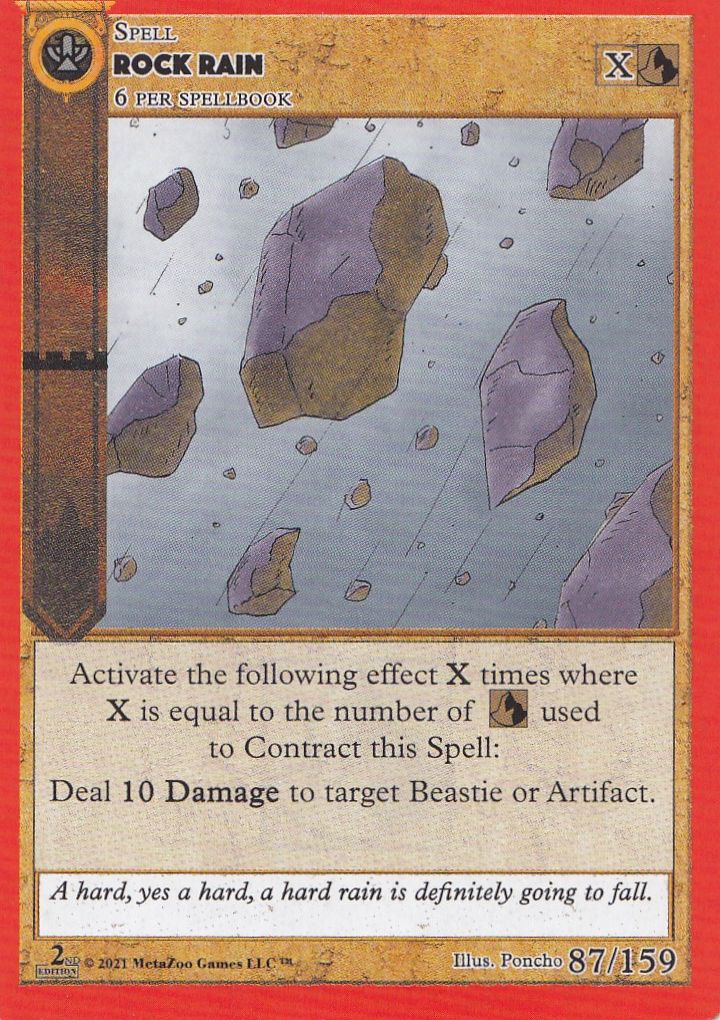 Rock Rain [Cryptid Nation: Second Edition] | Total Play