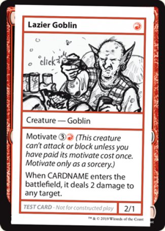 Lazier Goblin (2021 Edition) [Mystery Booster Playtest Cards] | Total Play