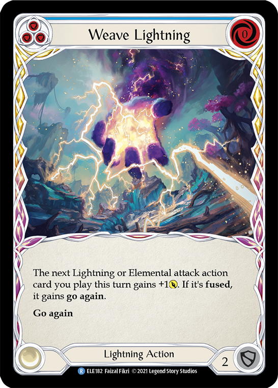 Weave Lightning (Blue) [ELE182] (Tales of Aria)  1st Edition Normal | Total Play