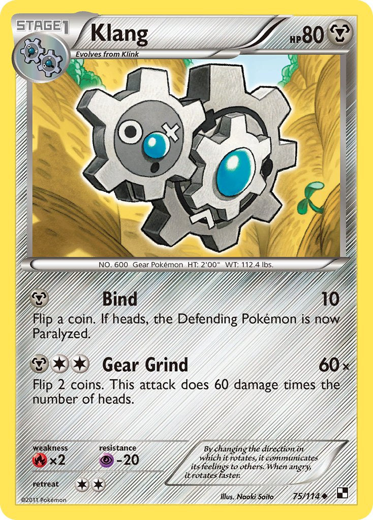 Klang (75/114) (Cracked Ice Holo) (Blister Exclusive) [Black & White: Base Set] | Total Play
