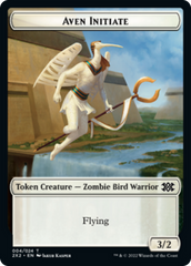 Drake // Aven Initiate Double-Sided Token [Double Masters 2022 Tokens] | Total Play