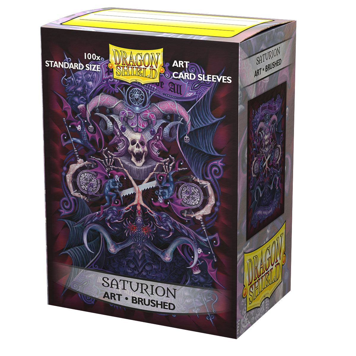 Dragon Shield: Standard 100ct Brushed Art Sleeves - Saturion | Total Play