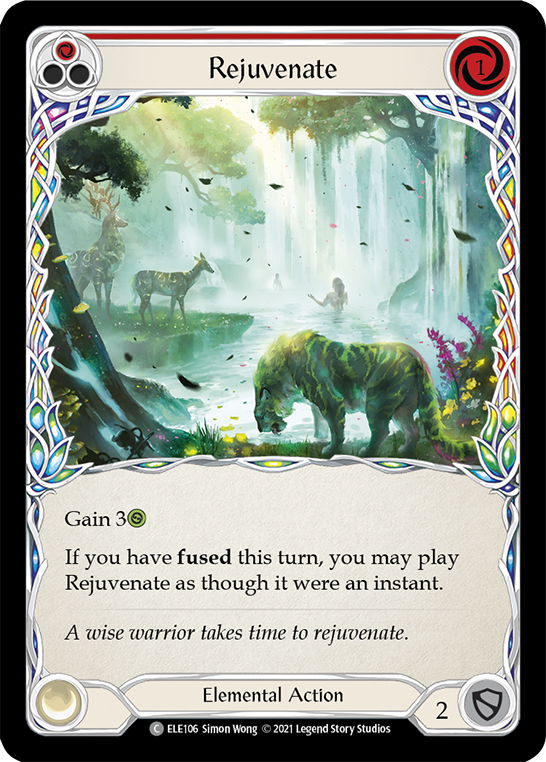 Rejuvenate (Red) [ELE106] (Tales of Aria)  1st Edition Rainbow Foil | Total Play