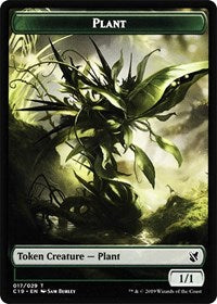 Plant // Snake Double-Sided Token [Commander 2019 Tokens] | Total Play