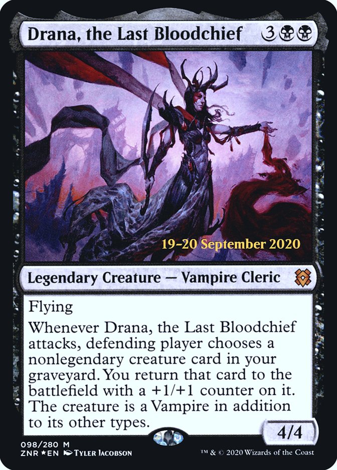 Drana, the Last Bloodchief [Zendikar Rising Prerelease Promos] | Total Play