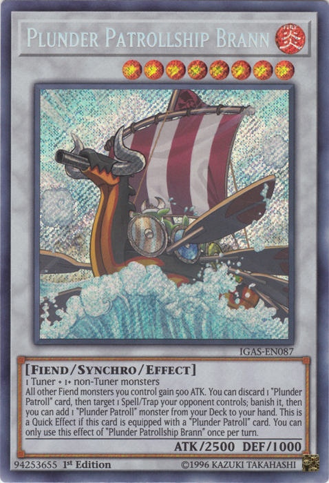 Plunder Patrollship Brann [IGAS-EN087] Secret Rare | Total Play