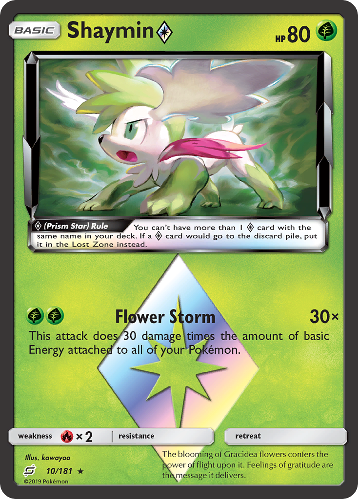 Shaymin (10/181) (Prism Star) [Sun & Moon: Team Up] | Total Play