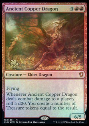 Ancient Copper Dragon [Commander Legends: Battle for Baldur's Gate Prerelease Promos] | Total Play