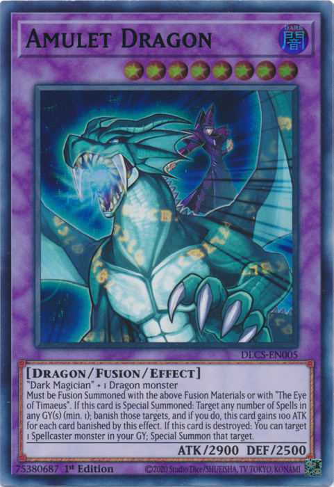 Amulet Dragon (Green) [DLCS-EN005] Ultra Rare | Total Play