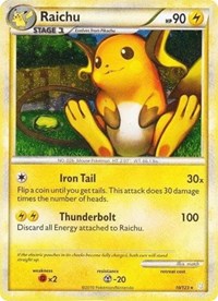 Raichu (10/123) (Cracked Ice Holo) [HeartGold & SoulSilver: Base Set] | Total Play