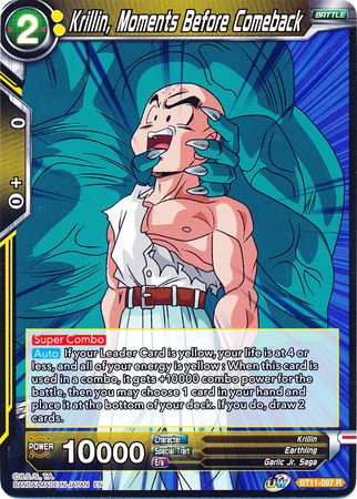 Krillin, Moments Before Comeback (BT11-097) [Vermilion Bloodline] | Total Play