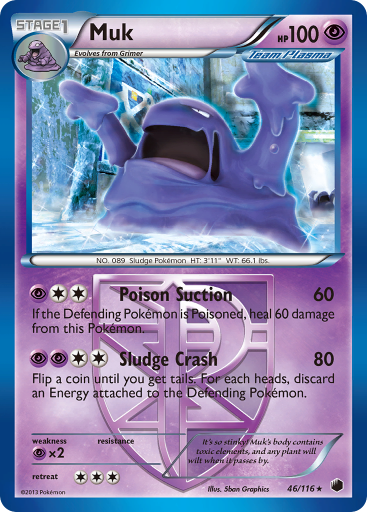 Muk (46/116) [Black & White: Plasma Freeze] | Total Play
