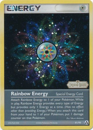 Rainbow Energy (81/92) (Stamped) [EX: Legend Maker] | Total Play