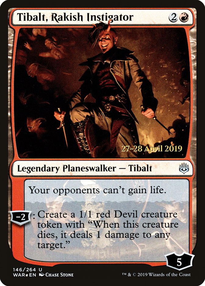 Tibalt, Rakish Instigator [War of the Spark Prerelease Promos] | Total Play