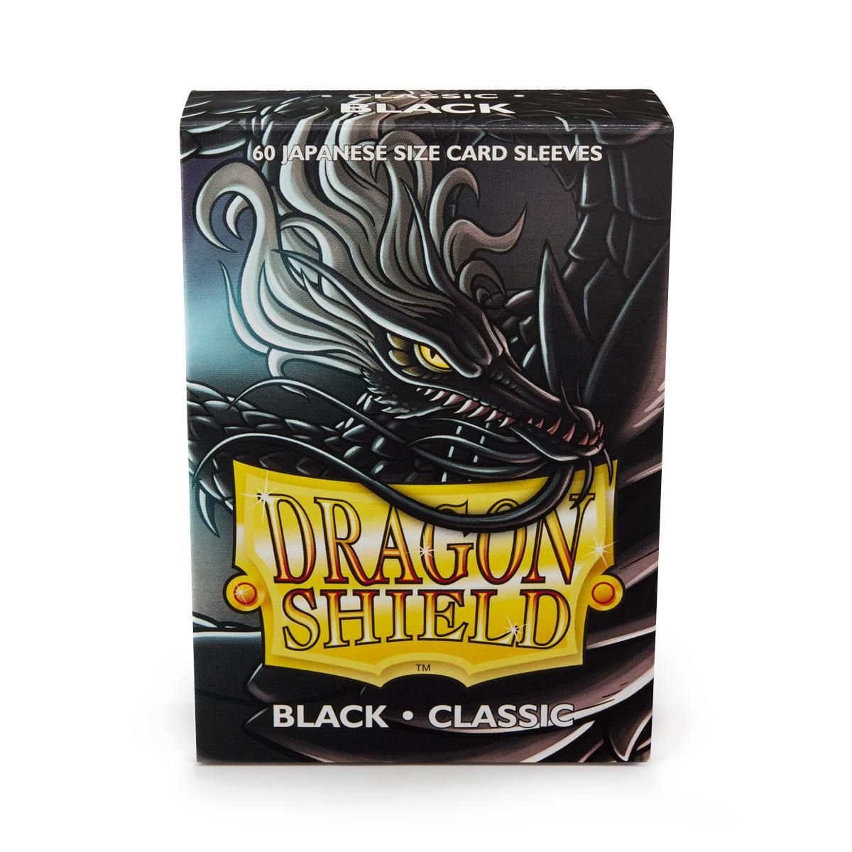 Dragon Shield: Japanese Size 60ct Sleeves - Black (Classic) | Total Play