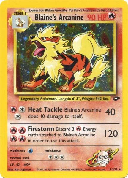 Blaine's Arcanine (1/132) [Gym Challenge Unlimited] | Total Play