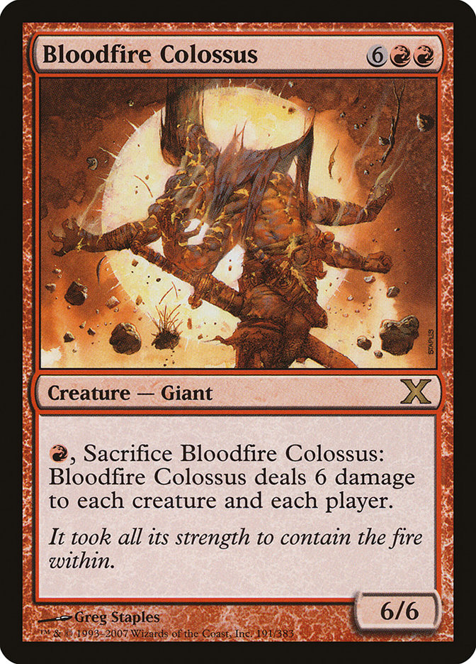 Bloodfire Colossus [Tenth Edition] | Total Play