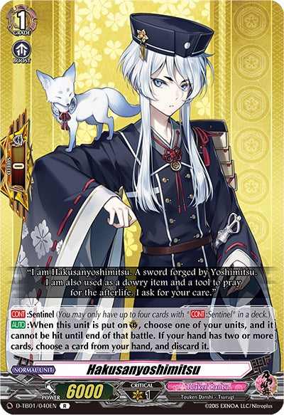 Hakusanyoshimitsu (D-TB01/040EN) [Touken Ranbu: ONLINE 2021] | Total Play