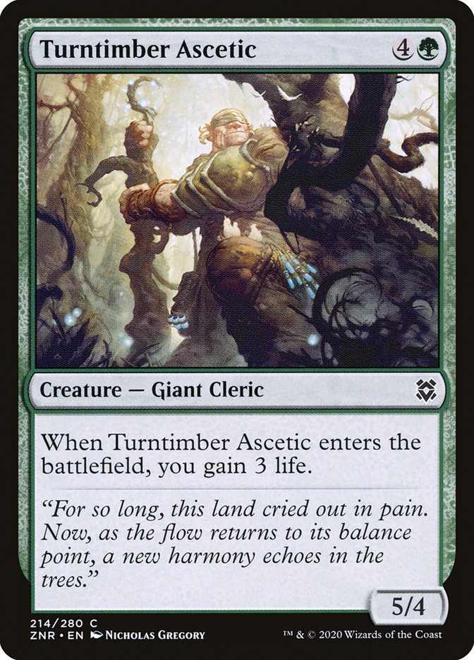 Turntimber Ascetic [Zendikar Rising] | Total Play