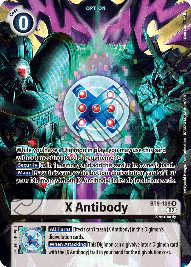 X Antibody [BT9-109] (Alternate Art) [Starter Deck: Beelzemon Advanced Deck Set] | Total Play
