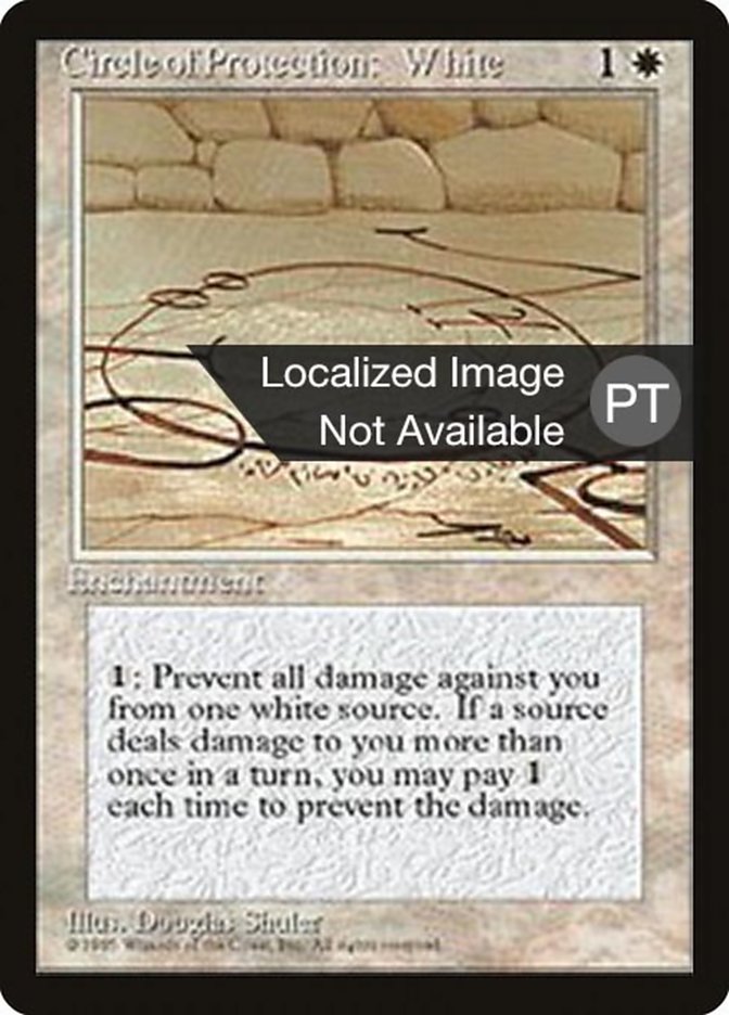 Circle of Protection: White [Fourth Edition (Foreign Black Border)] | Total Play