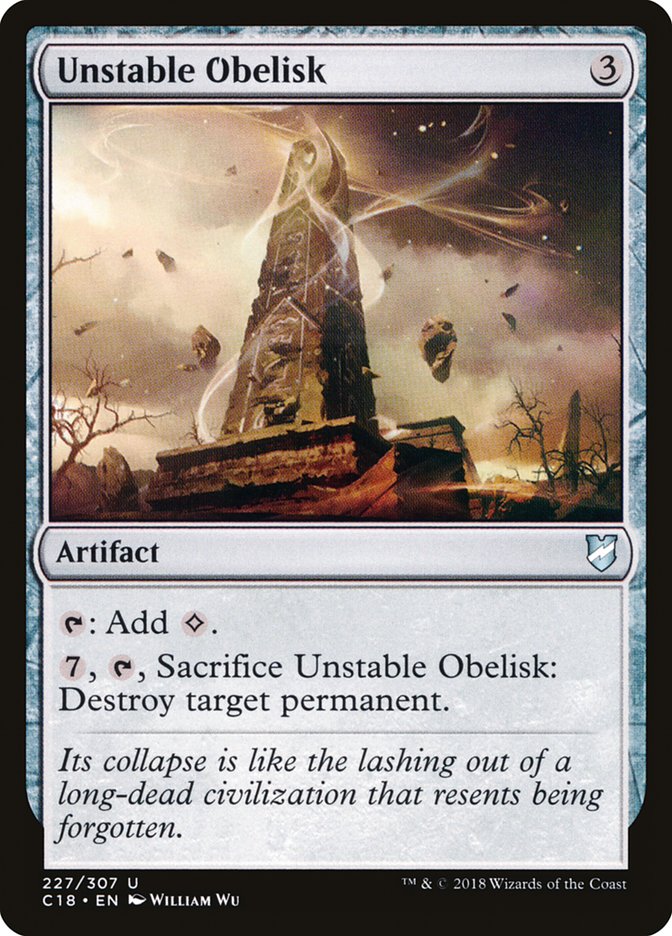 Unstable Obelisk [Commander 2018] | Total Play