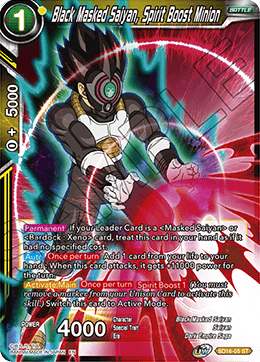 Black Masked Saiyan, Spirit Boost Minion (Starter Deck - Darkness Reborn) (SD16-05) [Cross Spirits] | Total Play