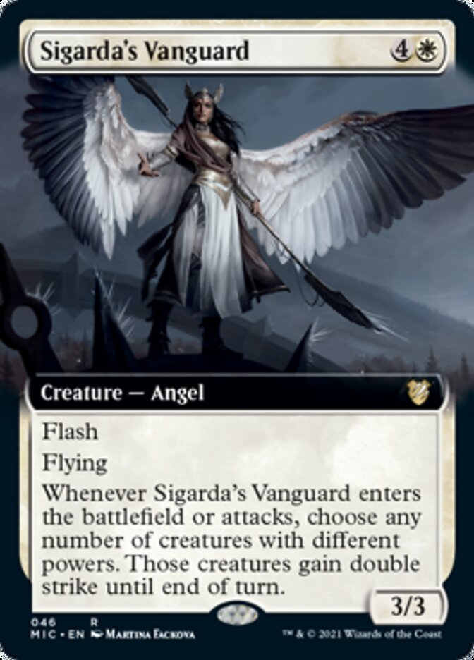 Sigarda's Vanguard (Extended Art) [Innistrad: Midnight Hunt Commander] | Total Play