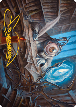 Unblinking Observer Art Card (Gold-Stamped Signature) [Innistrad: Midnight Hunt Art Series] | Total Play