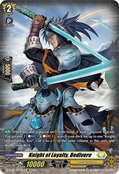 Knight of Loyalty, Bedivere (D-BT05/SP38EN) [Triumphant Return of the Brave Heroes] | Total Play