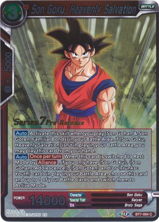 Son Goku, Heavenly Salvation (BT7-004_PR) [Assault of the Saiyans Prerelease Promos] | Total Play