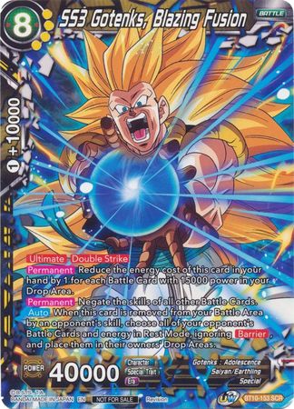 SS3 Gotenks, Blazing Fusion (BT10-153) [Revision Pack 2020] | Total Play