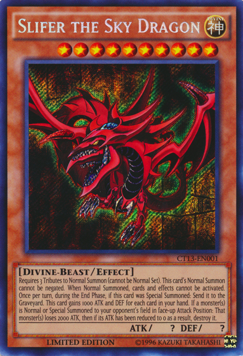 Slifer the Sky Dragon [CT13-EN001] Secret Rare | Total Play