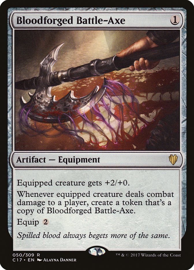 Bloodforged Battle-Axe [Commander 2017] | Total Play