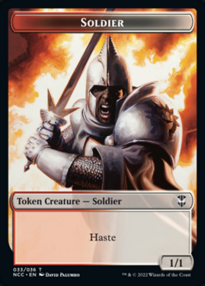 Soldier (33) // Devil Double-Sided Token [Streets of New Capenna Commander Tokens] | Total Play